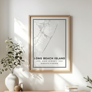 Long Beach Island Karte