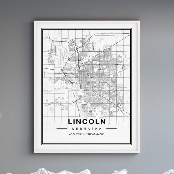 Lincoln Nebraska Karte