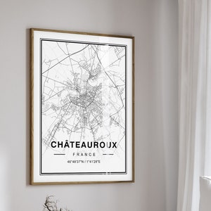 Chateauroux Frankreich Landkarte