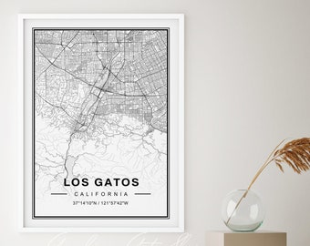 Los Gatos California Map