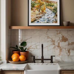 Zion National Park aquarel Art Print, Zion Travel Art Poster, VS muurdecoratie cadeau afbeelding 9