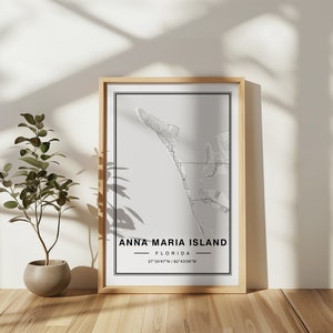Kaart Anna Maria-eiland, kaart Anna Maria-eiland Florida