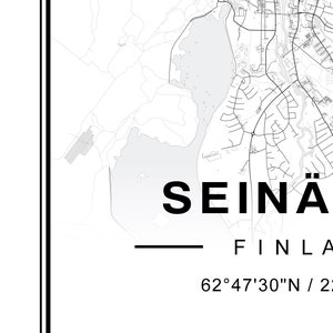 Seinäjoki map poster image 2