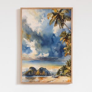 Impression de voyage unique aux Philippines - Poster d'art en Asie - Décoration murale parfaite pour un mariage ou un anniversaire - Idée cadeau