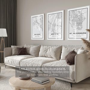 A Coruña Spain Map Art Print Poster - Spain Travel Gift Keepsake, A Coruña printed Wall Art Decor image 9