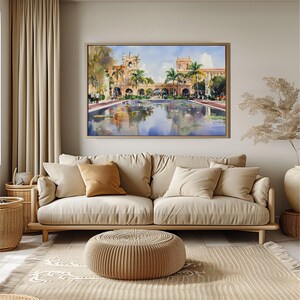 Balboa Park Watercolor Art Print, San Diego Wall Decor, Botanical Garden Poster, Palace of Fine Arts Painting, California Gift Idea image 7