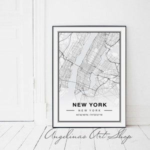 New York Map, Manhattan Map