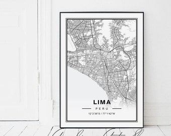 Lima Peru Map