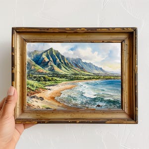 Hawaii Kauai Watercolor Painting Art Print - Kauai Travel Poster - Hawaii Wall Art - Kauai Decor - Tropical Island Art - Hawaii Travel Gift