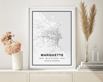Marquette Michigan Map
