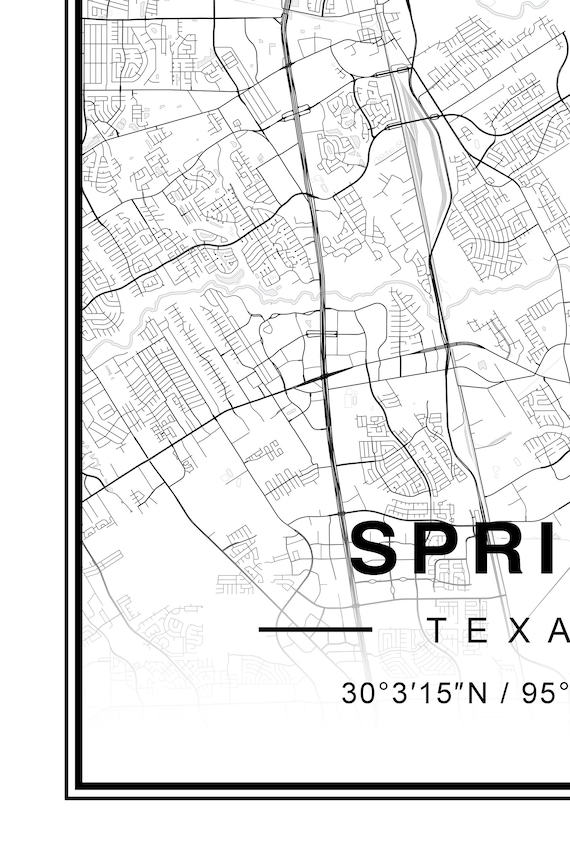 Spring Texas Map