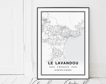 Le Lavandou France Map