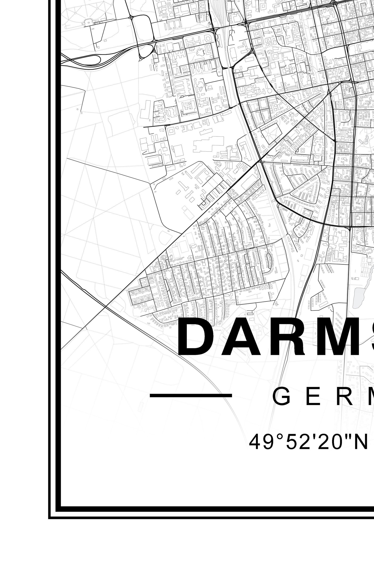 Darmstadt Map - Etsy