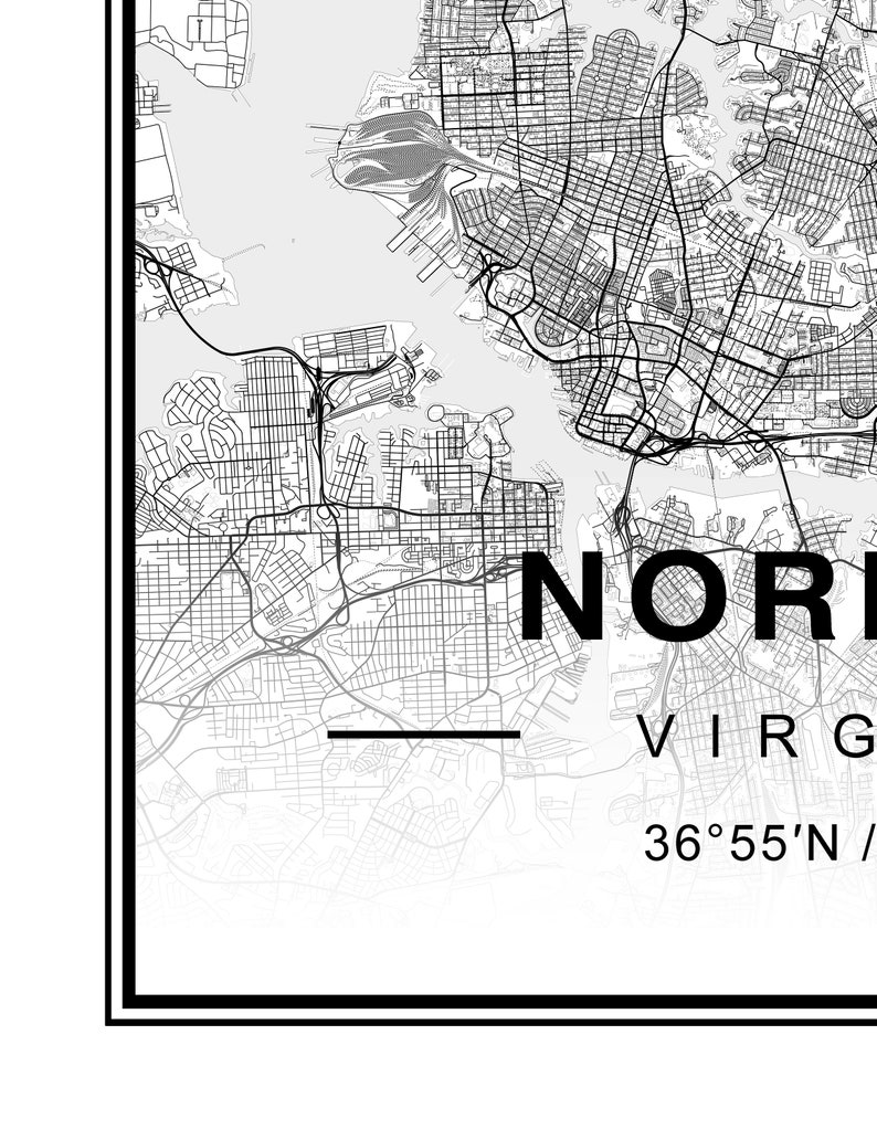 Norfolk Virginia Map imagem 2
