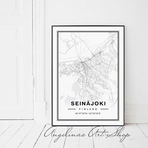 Seinäjoki map poster image 1