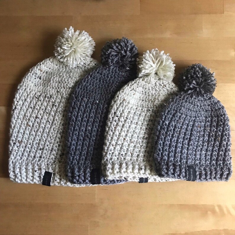 gray toddler winter hat