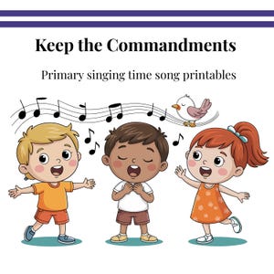 Descarga instantánea de PDF para imprimir: Tiempo de canto de «Mantengan el Mandamiento» para la Primaria. Guía para el líder de canto de la Primaria.