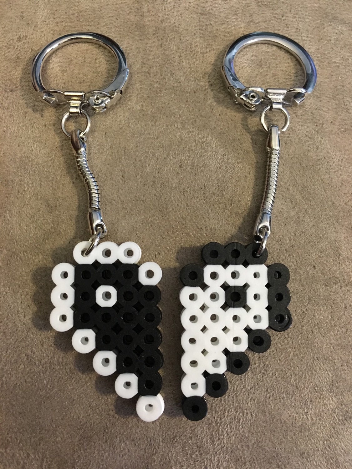 Heart Computer Keychain Heart Keychain Set - Etsy