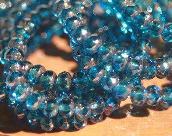 Czech Glass Beads, 5x3mm Rondelle, 30 Beads