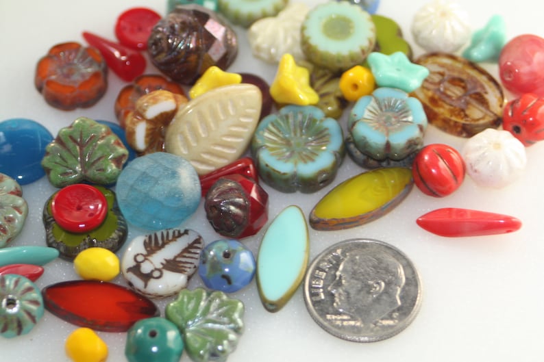 Czech Glass Bead Mix, Misc. Loose Beads image 6