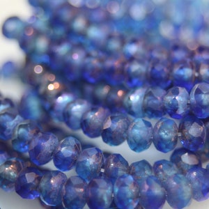 Czech Glass Beads, 5x3mm Rondelle, 30 Beads
