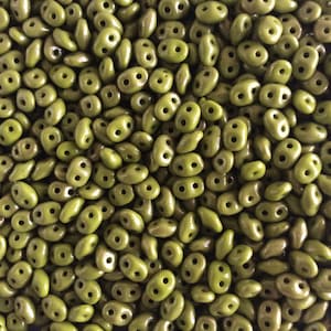 Superduos, Czech Glass Beads, Two Hole Beads