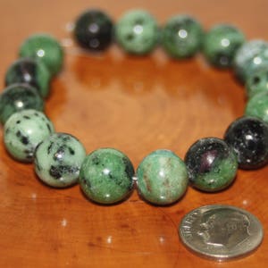 Ruby Zoisite Beads, 12mm Round, 8 inch image 6