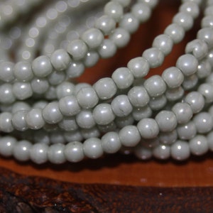 Czech Glass Beads, Round Druks, 3mm, 50 Beads