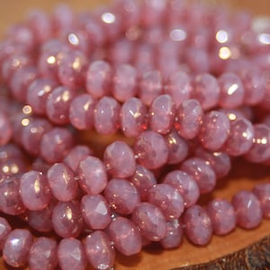 Czech Glass Beads, 5x3mm Rondelle, 30 Beads
