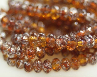 Czech Glass Beads, 5x3mm Rondelle, 30 Beads