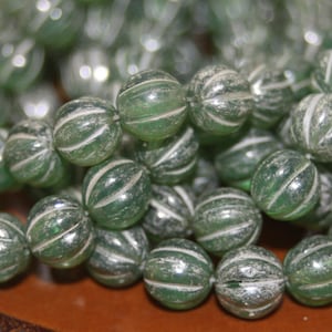 Melon Beads, 8mm Melon Beads, Czech Glass Beads