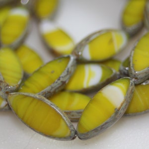 Czech Glass Beads, Spindle Beads, 7x18mm