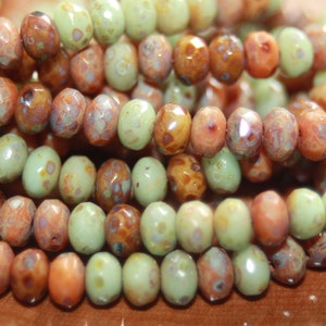 Czech Glass Beads, 5x3mm Rondelle, 30 Beads