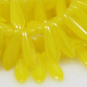 Czech Glass Daggers, 15x5mm, 50 Beads