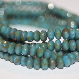Czech Glass Beads, 3x2mm Rondelle, 50 Beads
