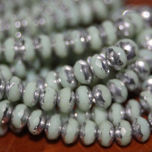 Czech Glass Beads, 3x5mm Rondelle 30 Beads