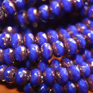 Czech Glass Beads, 5x3mm Rondelle, 30 Beads