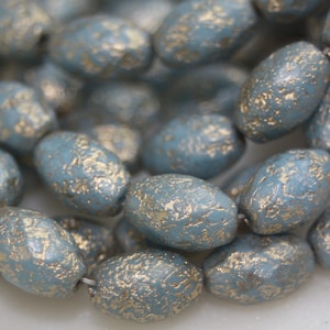 Czech Glass Beads, 12x8mm Faceted Oval, 12 Beads