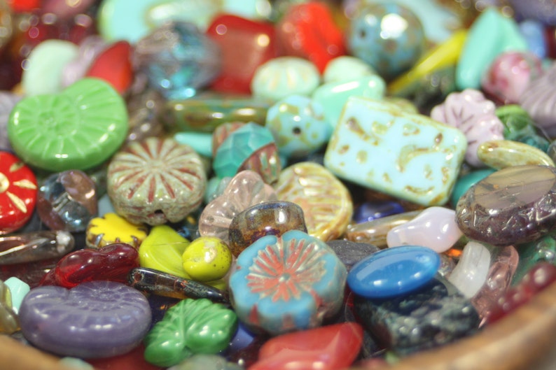 Czech Glass Bead Mix, Misc. Loose Beads image 3