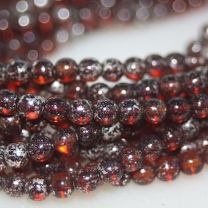 Czech Glass Beads, 4mm Druk Beads, 4mm Round, 50 Beads
