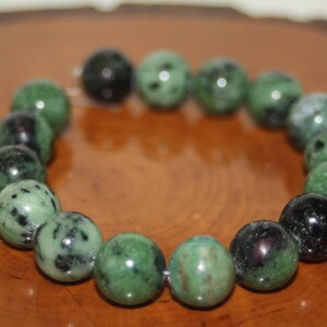 Ruby Zoisite Beads, 12mm Round, 8 inch image 7