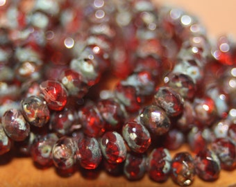 Czech Glass 5x3mm Rondelle 30 Beads