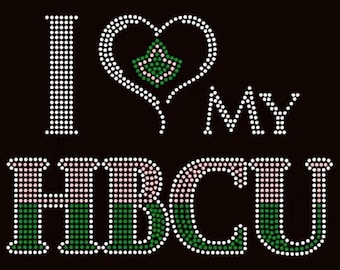 I Love My HBCU Rhinestone T-Shirt.