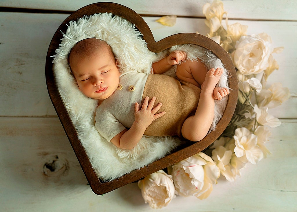 Tatty heart Heart huggie newborn heart photo prop heart decoration