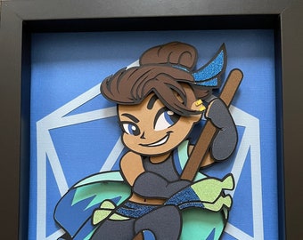 Beau - Mighty Nein - 8x10 Shadowbox