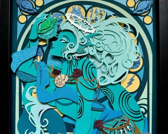 Amphitrite Art Nouveau 11x14
