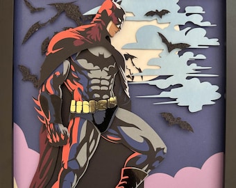 Batman 11x14 Shadowbox