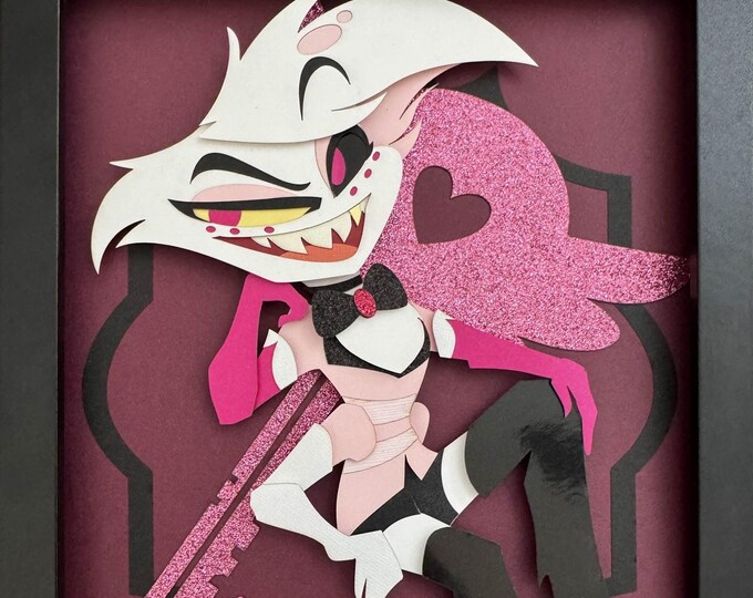 Angel Dust - Hazbin Hotel - 8x10 Shadowbox
