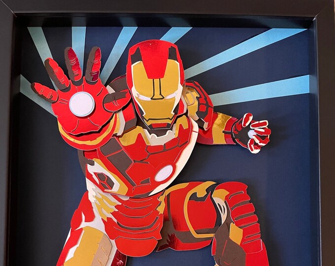 Iron Man 11x14 Shadowbox