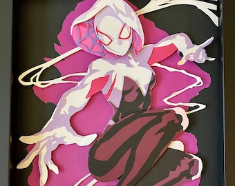 Spider Gwen 11x14 Shadowbox